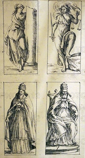 17th Century tarot cards by Giuseppe Maria Mitelli