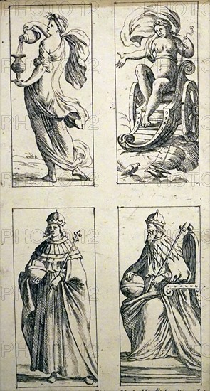 17th Century tarot cards by Giuseppe Maria Mitelli