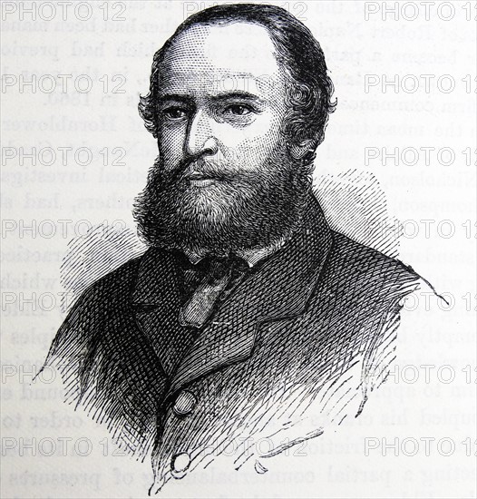 Engraved portrait of Robert Henry Thurston