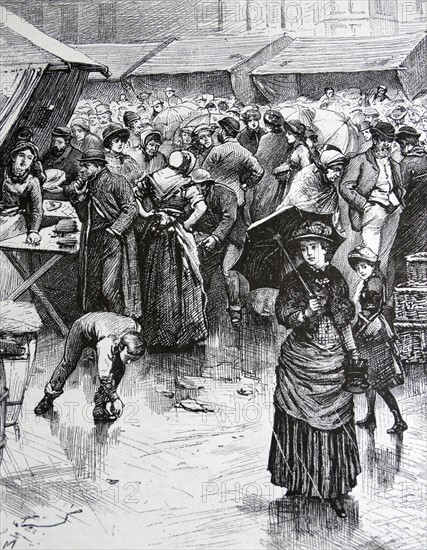 A scene in the Market Place