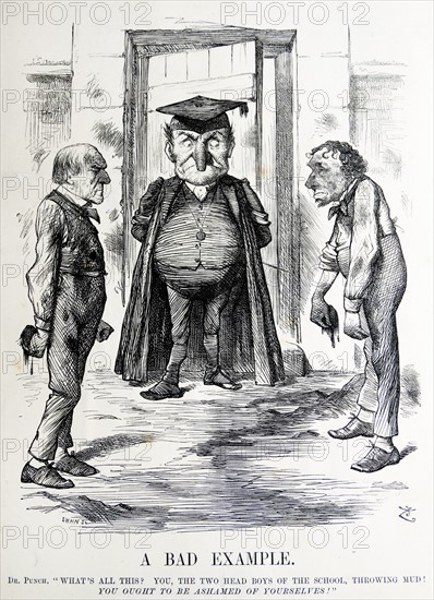 William Ewart Gladstone and Benjamin Disraeli