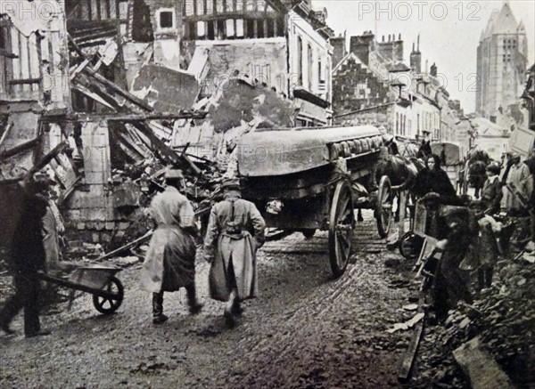 Noyon after it was retaken from the German's during World War One