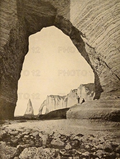 one of the natural cliffs in Étretat