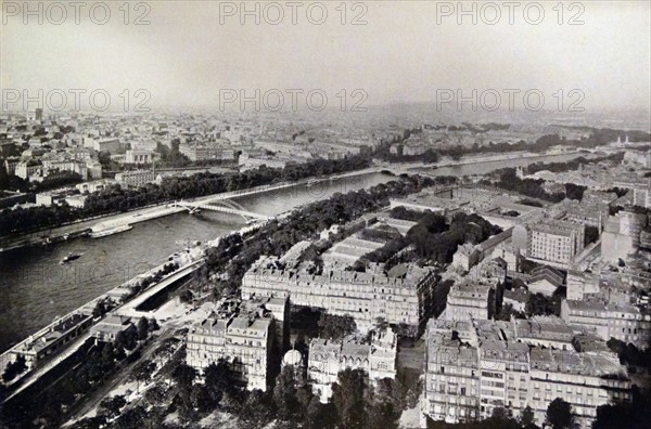 a view of Paris from the Eiffel Tower