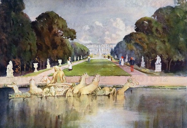 a view of the Palace gardens at Versailles