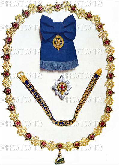 Order of the garter and other coronation orders and regalia