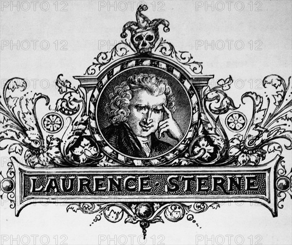 Engraved portrait of Laurence Sterne