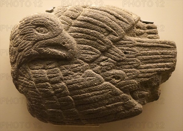 Basalt relief of an eagle