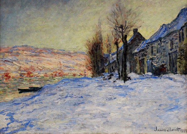 Monet, Lavacourt under Snow