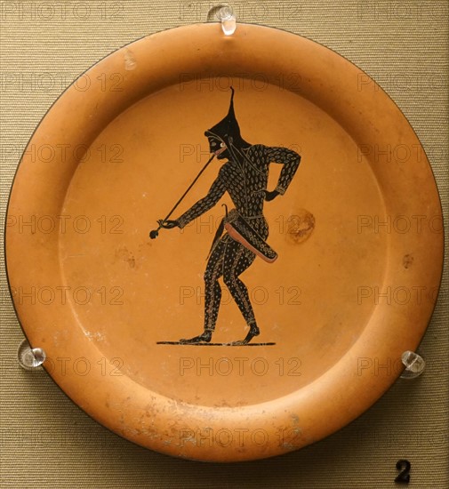 Black-figured plate