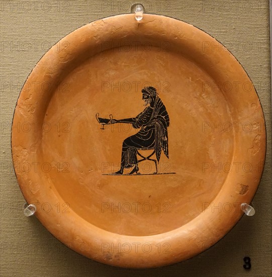 Black-figured plate