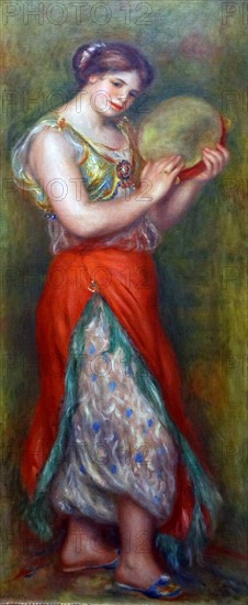 Dancing Girl with Tambourine by Pierre-Aguste Renoir