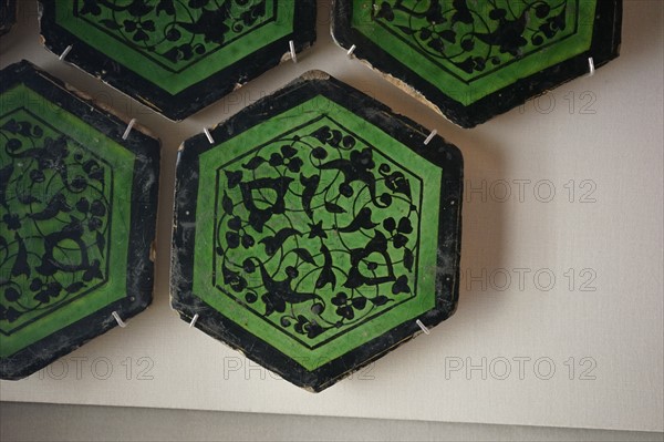 Hexagonal tiles from Iran