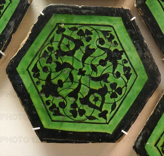 Hexagonal tiles from Iran