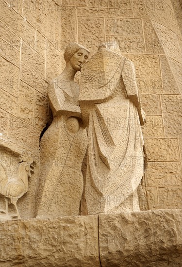 Details from the exterior of the Basílica i Temple Expiatori de la Sagrada Família