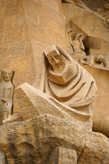 Details from the exterior of the Basílica i Temple Expiatori de la Sagrada Família