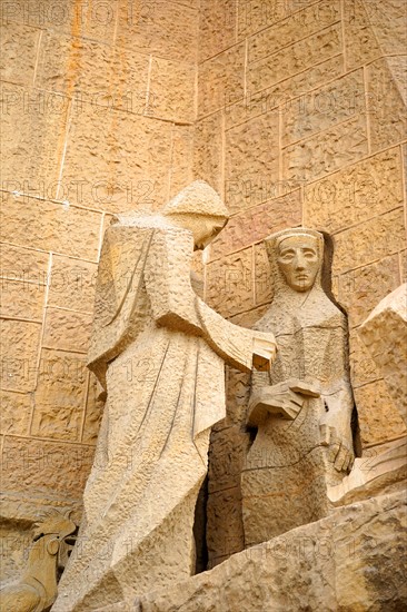 Details from the exterior of the Basílica i Temple Expiatori de la Sagrada Família