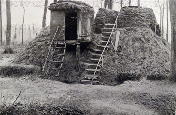 An observation post built by the Germans in Bailly