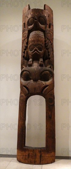 House frontal pole from a Haida House