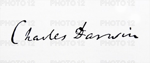Signature of Charles Darwin