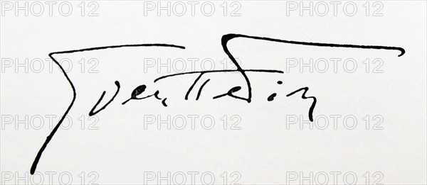 Signature of Sven Hedin