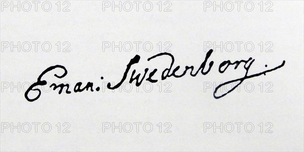 Signature of Emanuel Swedenborg