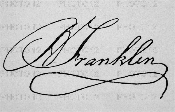 Signature of Benjamin Franklin