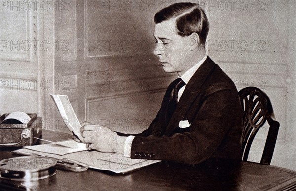 the newly ascended King Edward VIII