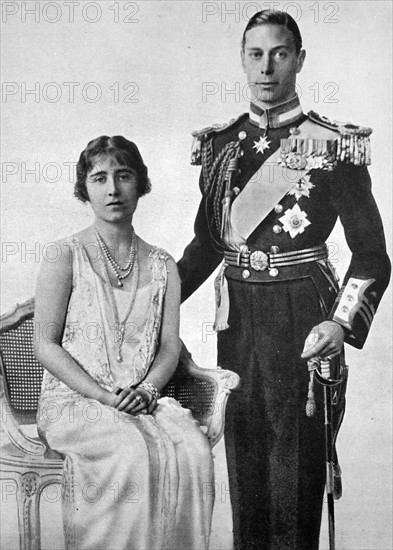 Prince Albert and Lady Elizabeth Bowes-Lyon
