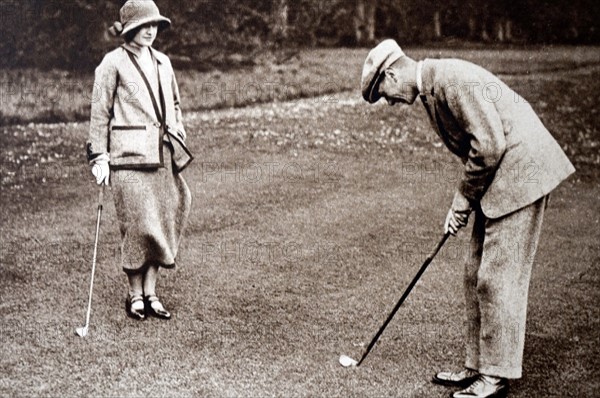 Prince Albert and Lady Elizabeth Bowes-Lyon