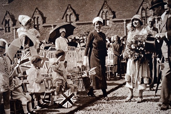 Prince Albert and Lady Elizabeth Bowes-Lyon