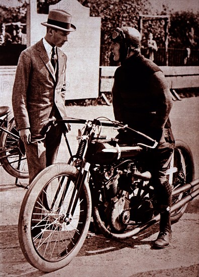 Prince Albert at the Brooklands race meeting