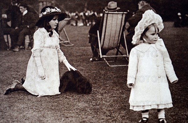 Lady Elizabeth Bowes-Lyon at Glamis Castle