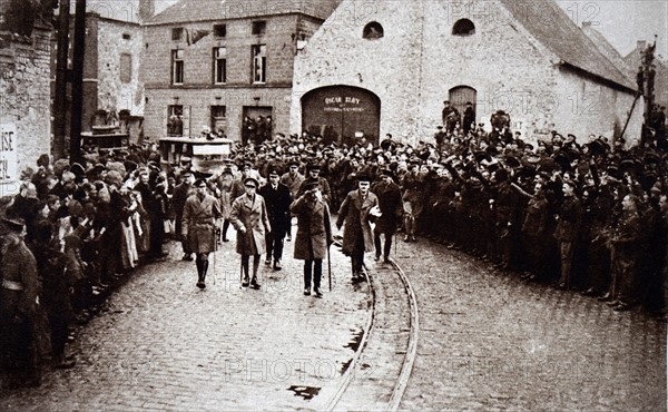 King George V visiting France after the Armistice