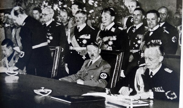 Adolf Hitler and other members of the Reich Cabinet