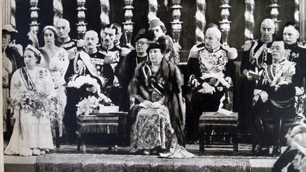 Queen Wilhelmina of the Netherlands during her 40th anniversary of being regent