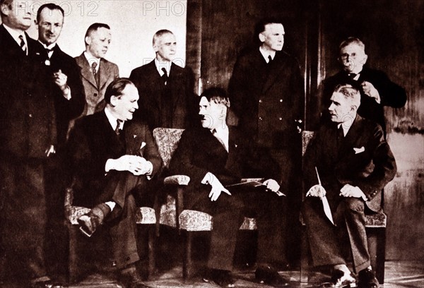 Adolf Hitler and other members of the Reich Cabinet