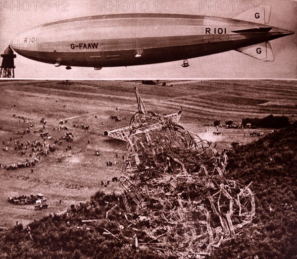 R101 was one a British rigid airship completed in 1929.