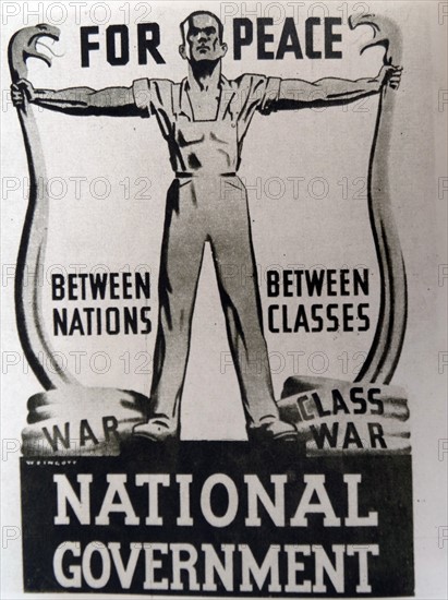 World War Two propaganda poster for the National Government