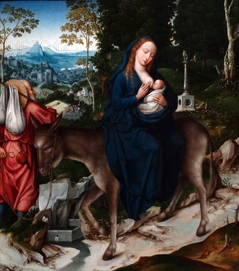 The Flight into Egypt' by Goswin van der Weyden