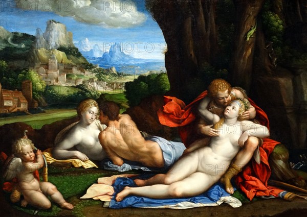 An Allegory of Love' by Benvenuto Tisi