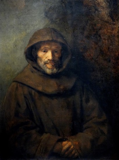 Rembrandt, Paining titled 'A Franciscan Friar'