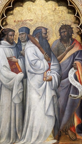 The ascension of St. john the evangelist with Saints