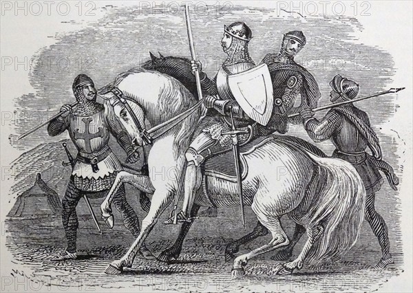 A 14th Century knight during the Hundred Years' War