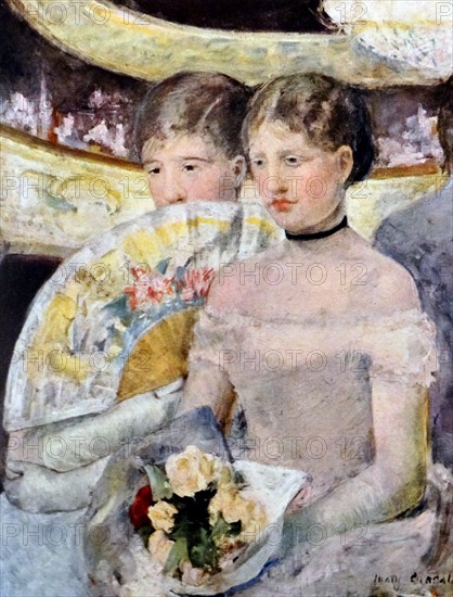 The Lodge' by Mary Cassatt