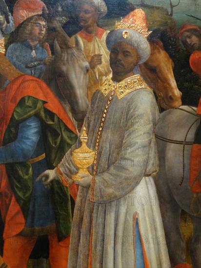 Detail from the 'The Adoration of the Kings' by Vincenzo Foppa