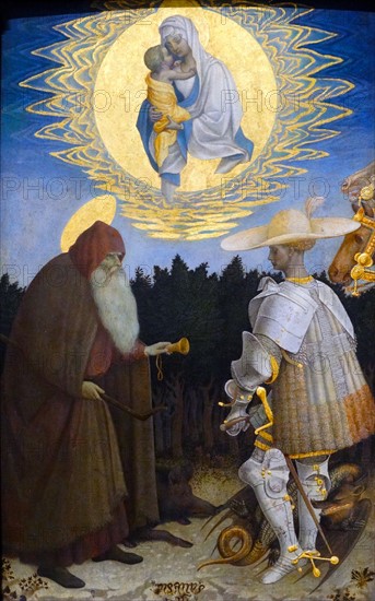 The Virgin and Child with Saints' by Pisanello