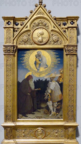 The Virgin and Child with Saints' by Pisanello