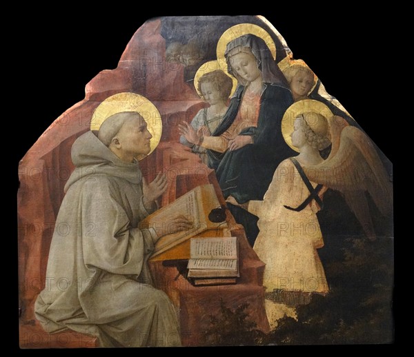 Saint Bernard's Vision of the Virgin' by Filippo Lippi