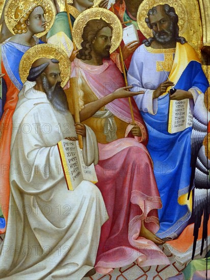 Detail from the 'The Coronation of the Virgin with Adoring Saints' by Lorenzo Monaco